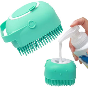 Pet Shampoo Brush | Cat Grooming Scrubber | Luxe Livings